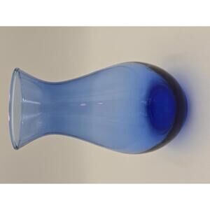 Handblown Glass Cobalt Blue Bud Vase